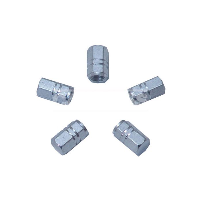 kit 5 tapones válvula aluminio