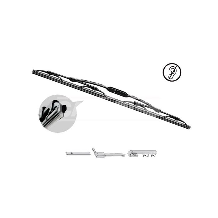 CARPRISS Spazzola standard in grafite 50 CM/20 (1U