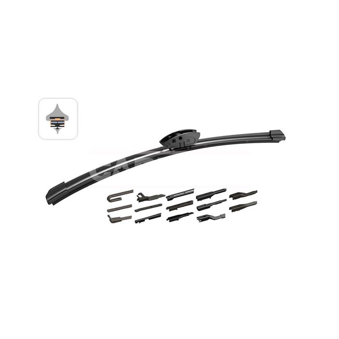 limpiaparabrisas grafito flexible 2.0 60 cm/24" (1u)