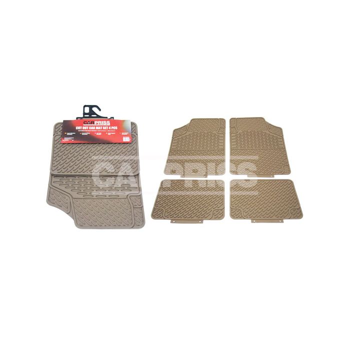 juego 4 alfombrillas universales recortable pvc ride