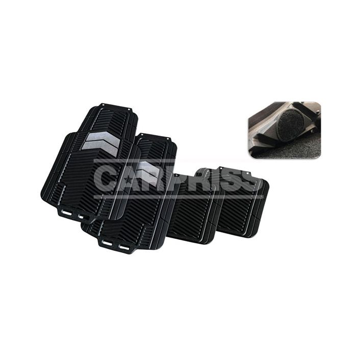 juego 4 alfombrillas universales recortables con almohadillas de sujeción pvc