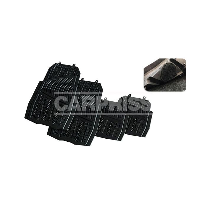 juego 4 alfombrillas universales recortables con almohadillas de sujeción pvc