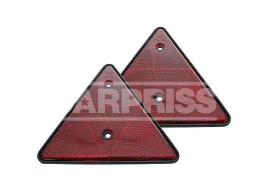 catadióptrico triangular reflectante para atornillar 130mm x 150mm