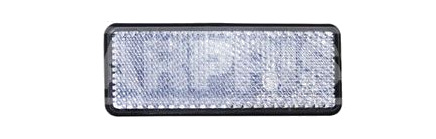 catadióptrico reflectante rectangular adhesivo 38mm x 95mm (1ud)