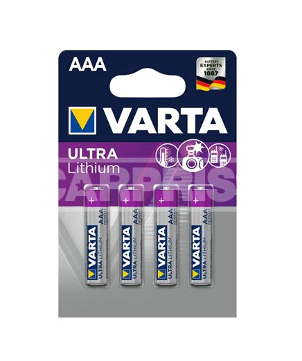 pilas 4 ud ultra lithium aaa