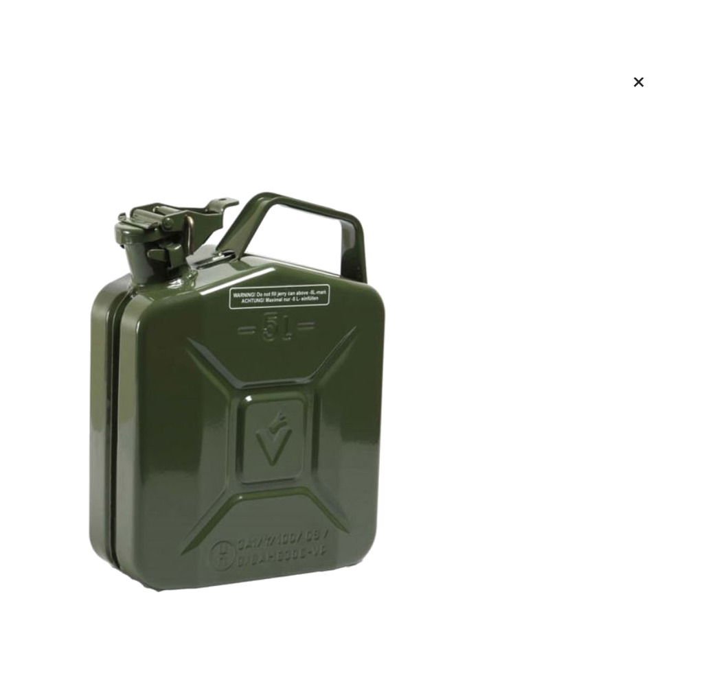 bidón vacio para gasolina metálico homologado 5l