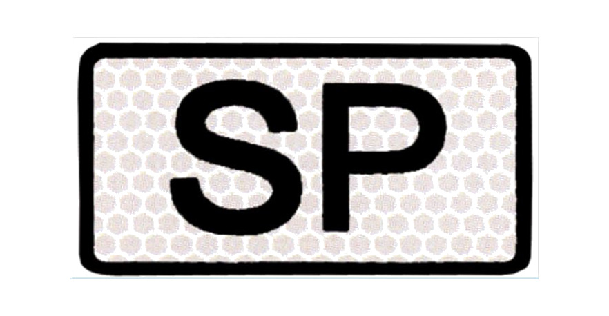 placa "servicio público" aluminio v-9 225x120 mm