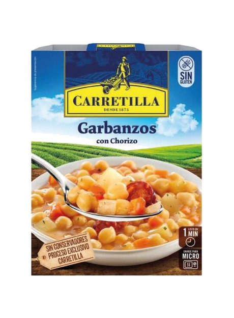 plato de garbanzos con chorizo