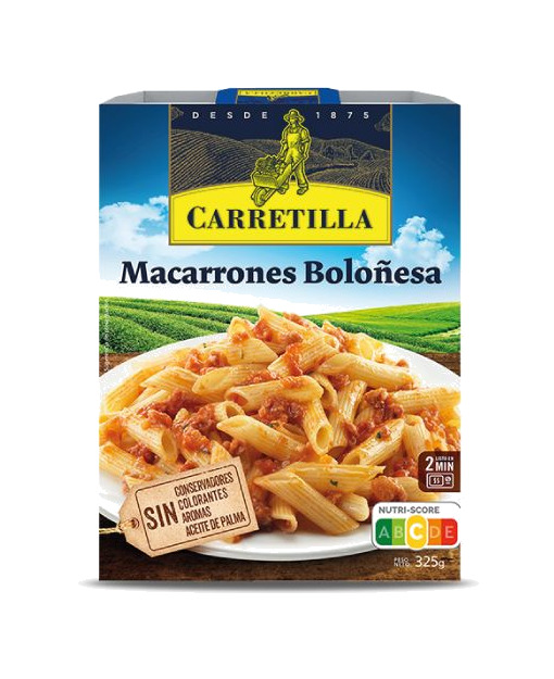plato de macarrones a la boloñesa