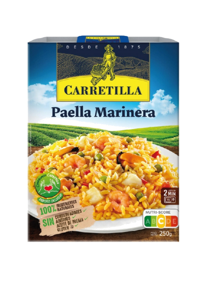 plato de paella marinera