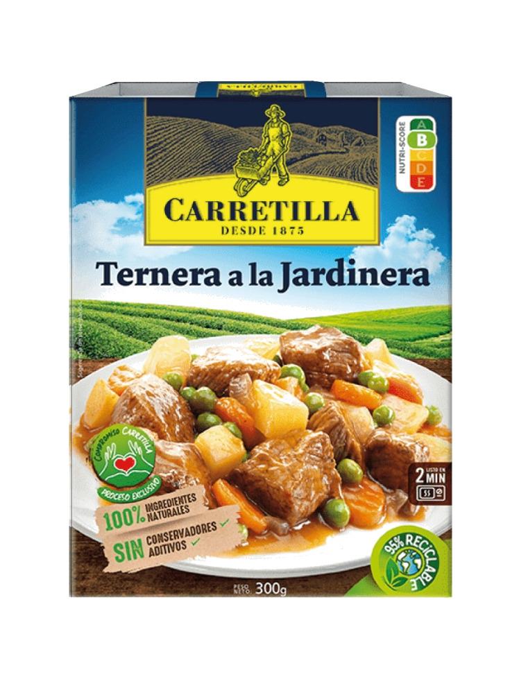 plato ternera a la jardinera