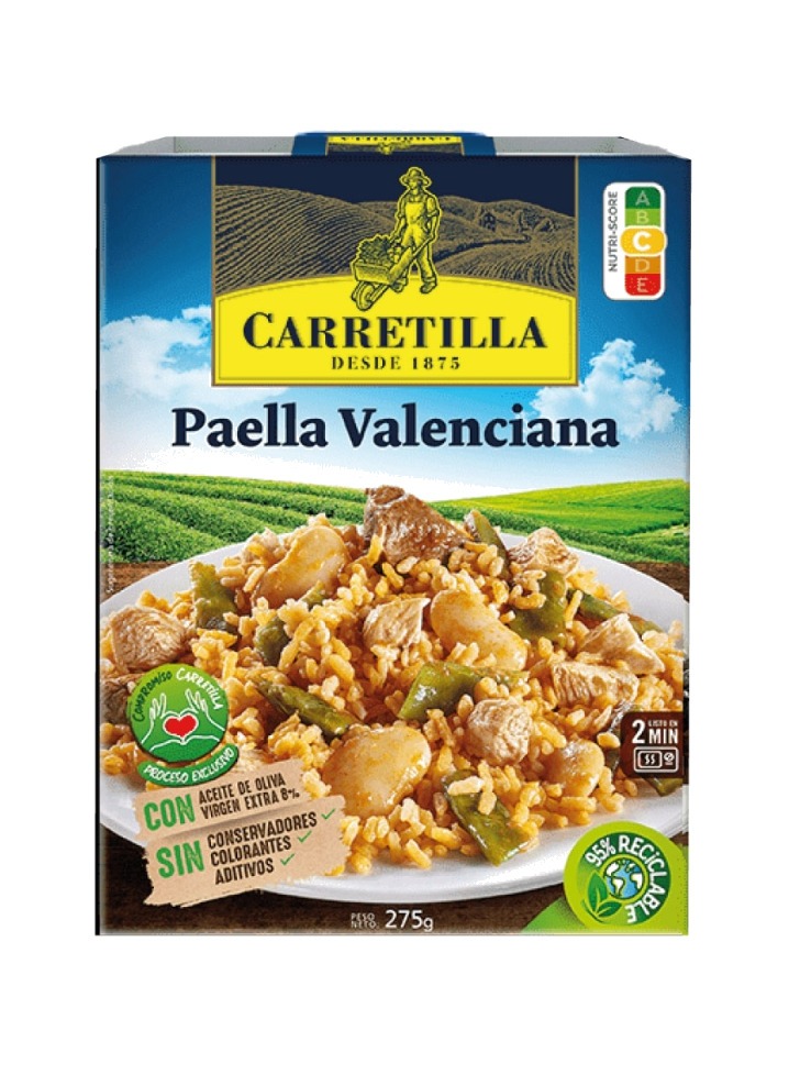 plato preparado de paella valenciana