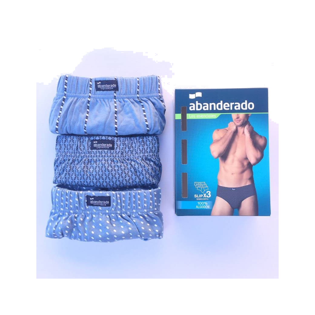 slip calzoncillo abierto 3 unidades