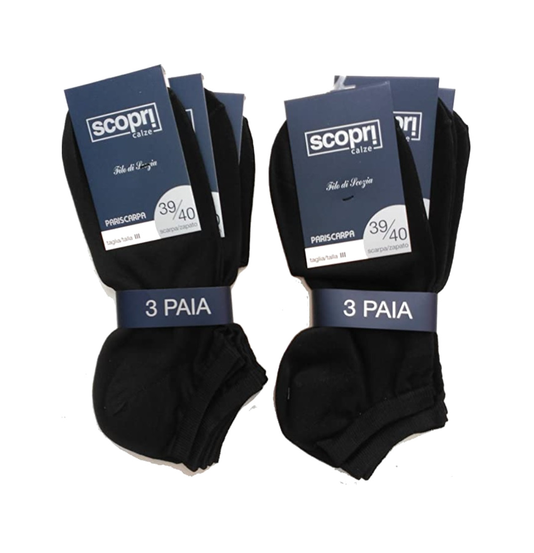 pack de 6 calcetines cortos invisibles de algodón scopri melbourne