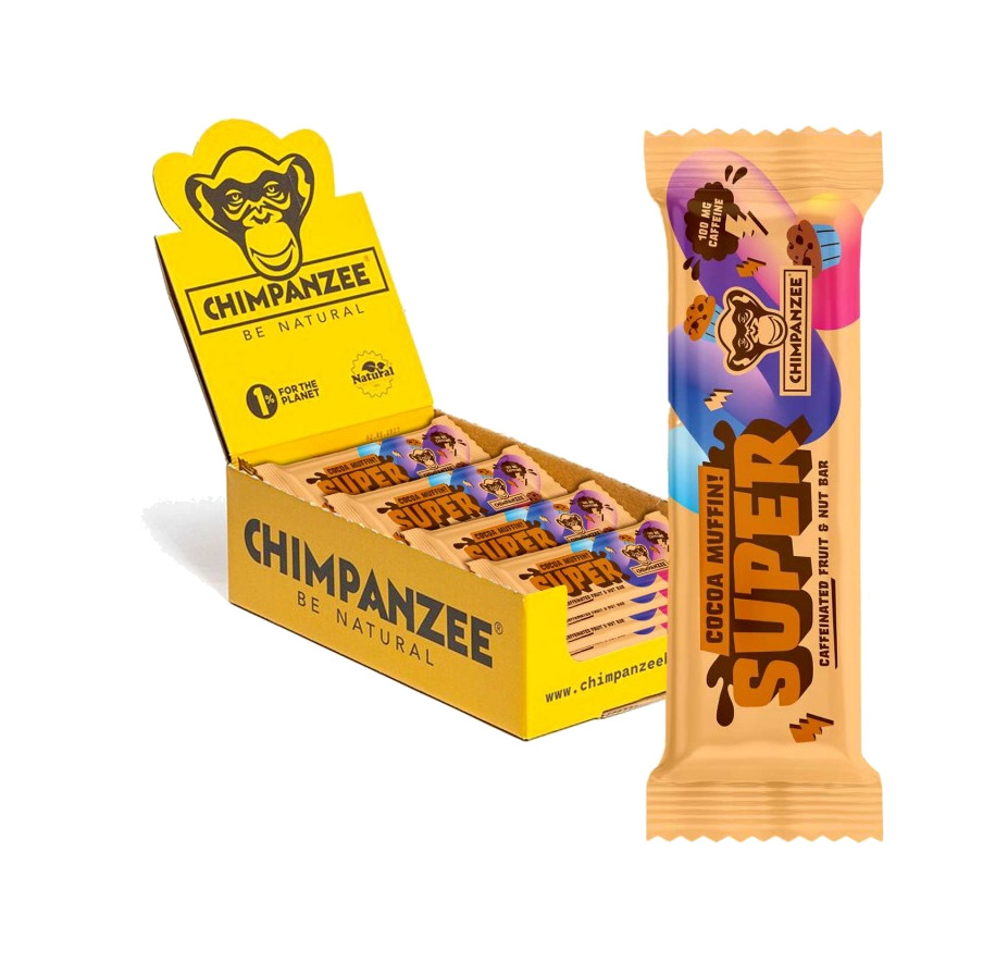 barritas energéticas para ciclistas con cafeina 100mg caffeine from guarana 20x55 g - cocoa muffin