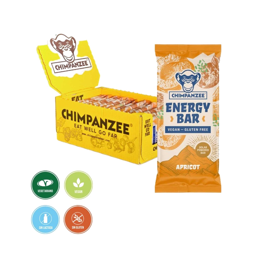 barrita energética vegan  15x55 g - apricot