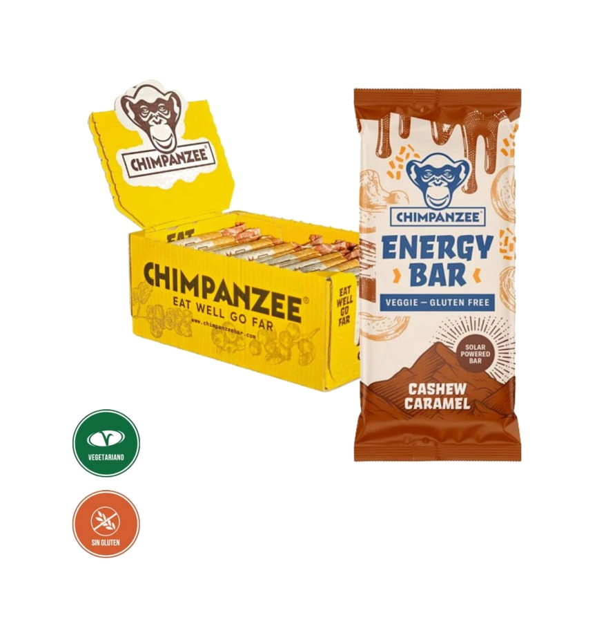 barrita energética vegetarian / gluten free  15x55 g - cashew caramel