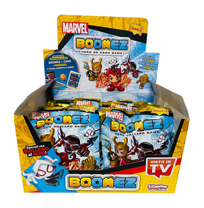 sobre de figura sorpresa coleccionable 3d modelo surtido boomez-marvel wave 4 6 cm