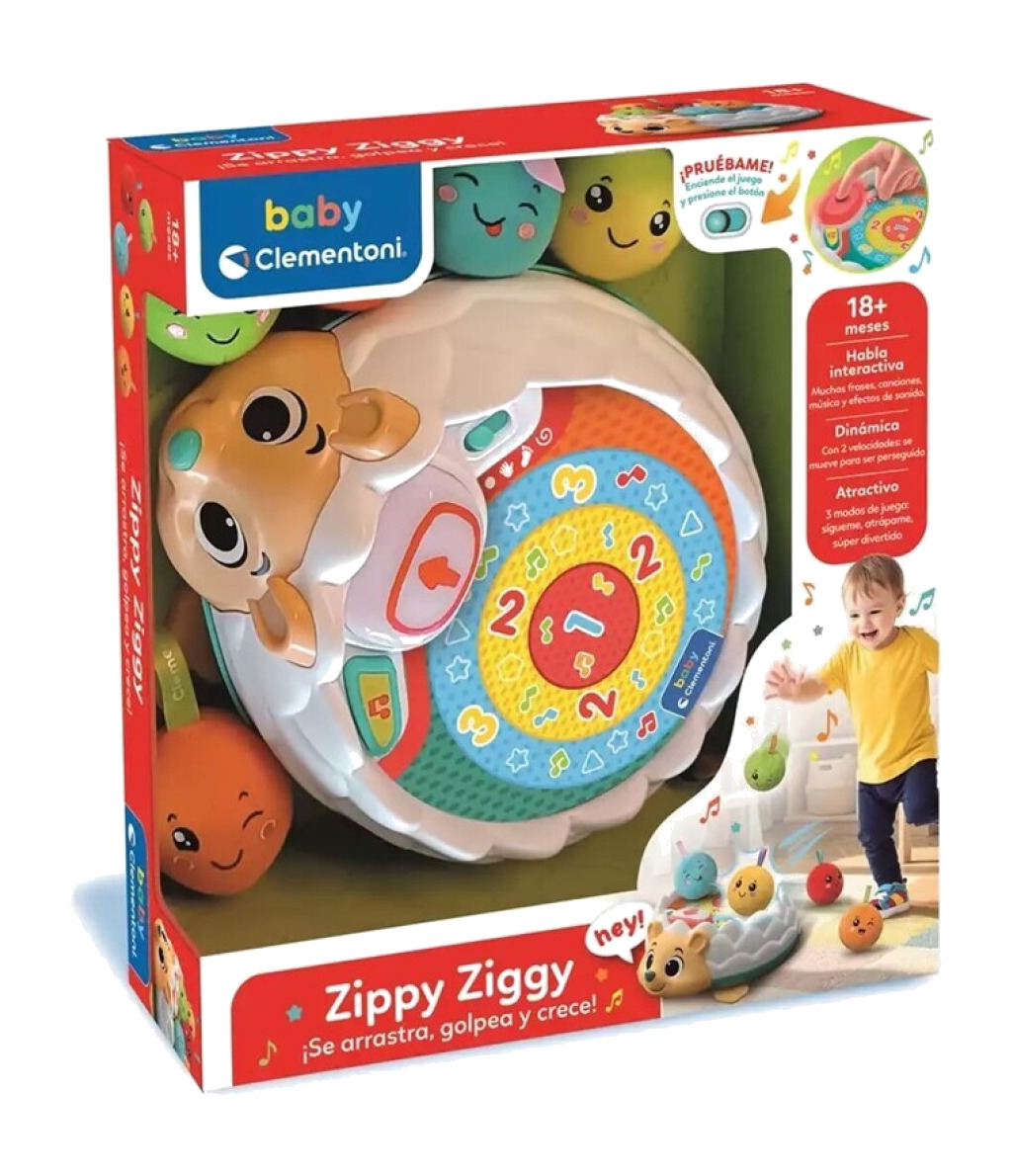 erizo robot motorizado con luces, sonidos y 5 bolas zippy-ziggy