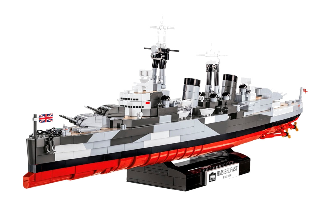 juego de construcción crucero ligero hms belfast 4844