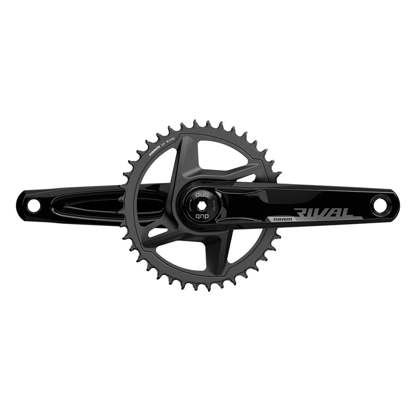 juego de bielas y plato aluminio rival d1 dub wide 107 bcd 165 mm 12v 46t