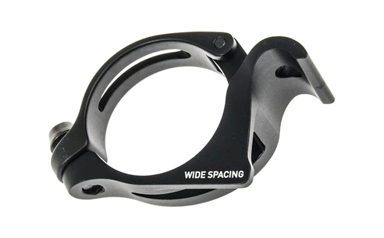 abrazadera de desviador linea cadena 47.5 con separacion  braze-on 34.9 mm wide spacing