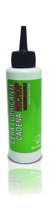 cera lubricante de cadena ecológica karbom - biodegradable y más limpio que aceite o grasa