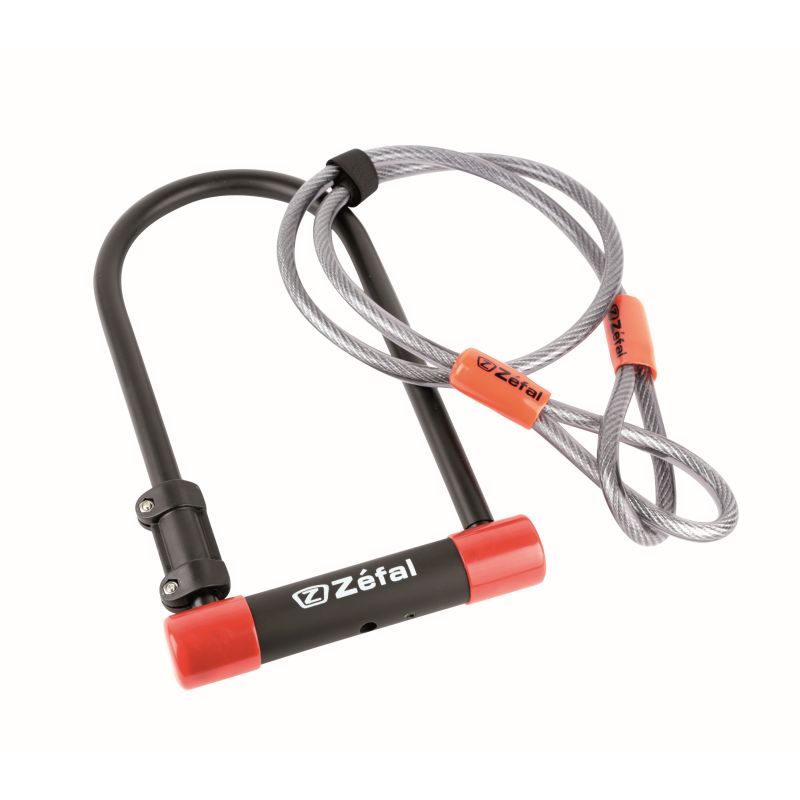 candado antirrobo u acero 13 mm + cable 10 mm - 120 cm