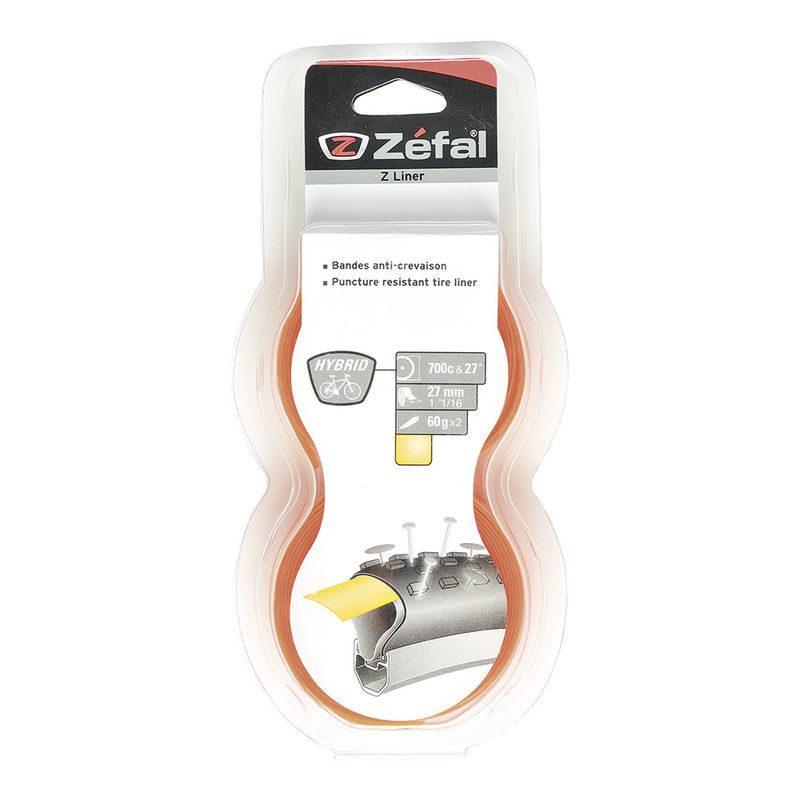 kit 2 cintas antipinchazos para cubiertas neumáticas híbridas 700c-27 mm de zefal