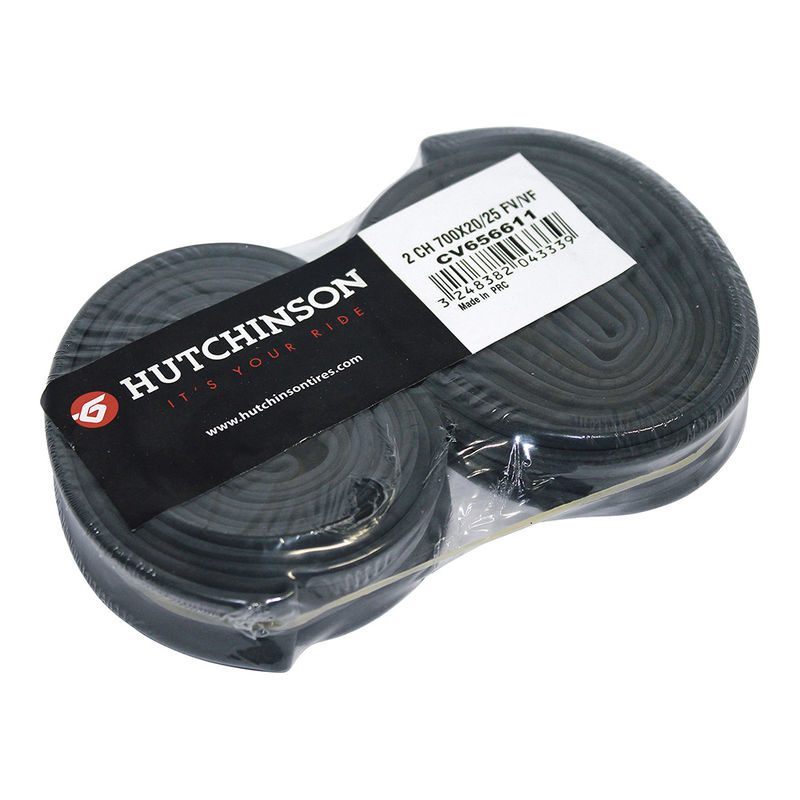 pack de 2 cámaras de válvula presta fina 48mm 700x20-25 hutchinson