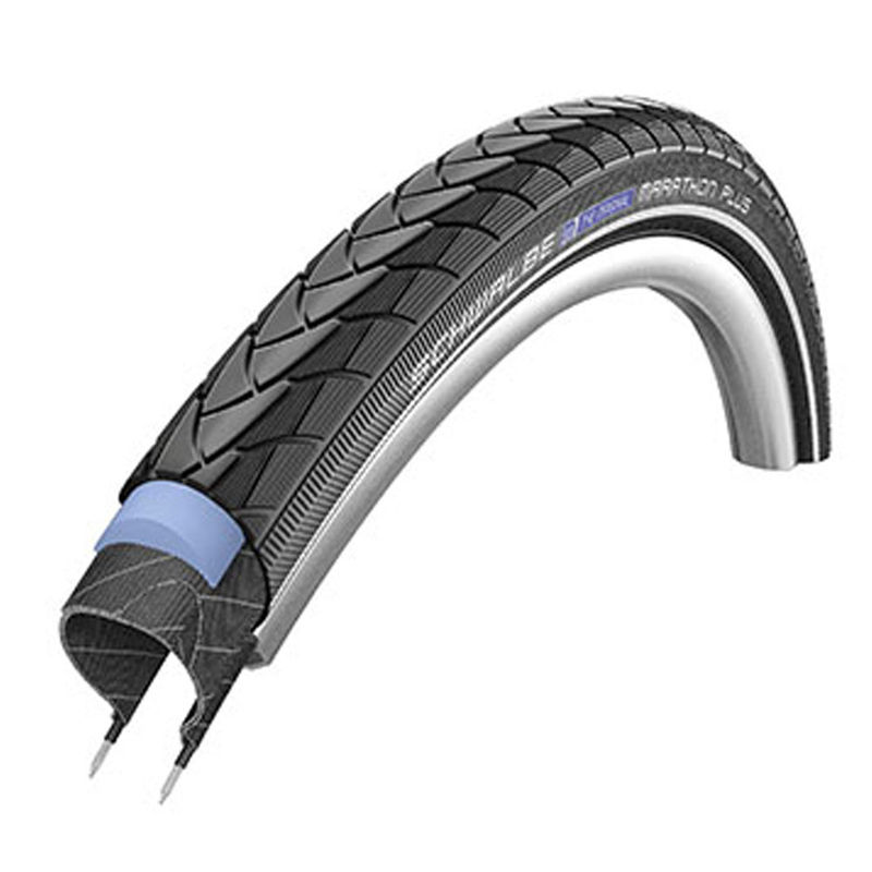 SCHWALBE SCHWARZER, STEIFER LUFTREIFEN MARATHON PLUS SMART GUARD 20x1.35