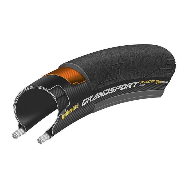 cubierta neumatico negra grand sport race plegable 700x25