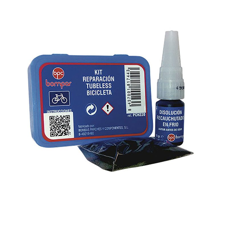 kit de reparación de cubiertas sin cámara para tubeless - bompar