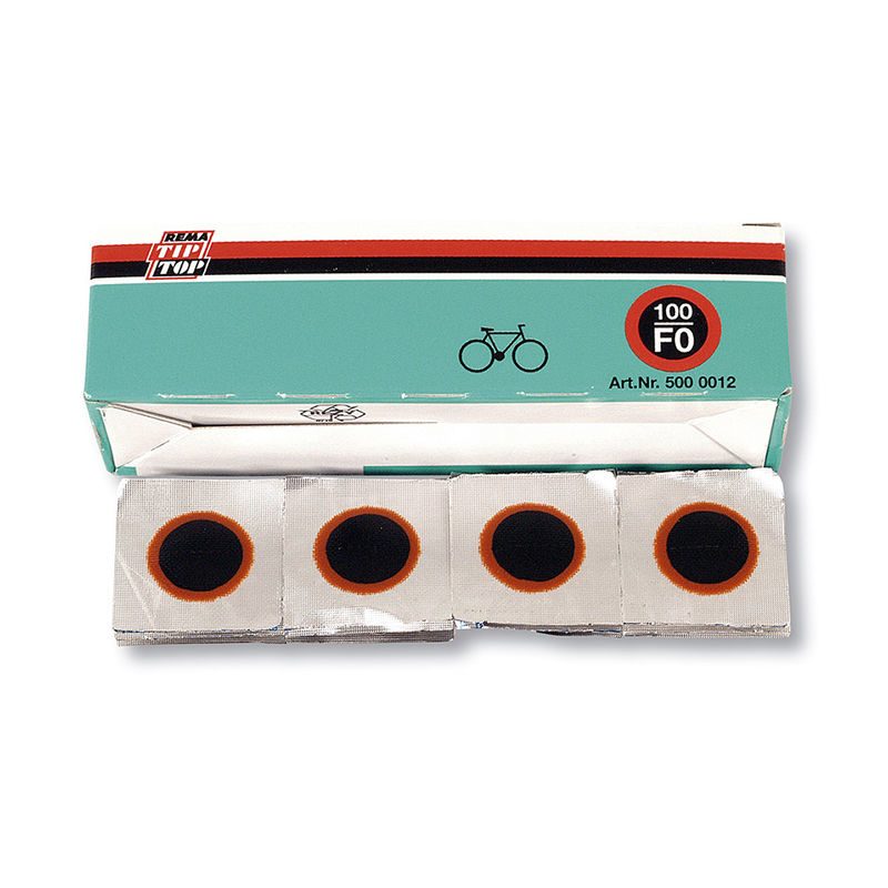 caja de parches para pinchazos tip-top red f0 (100 unidades)
