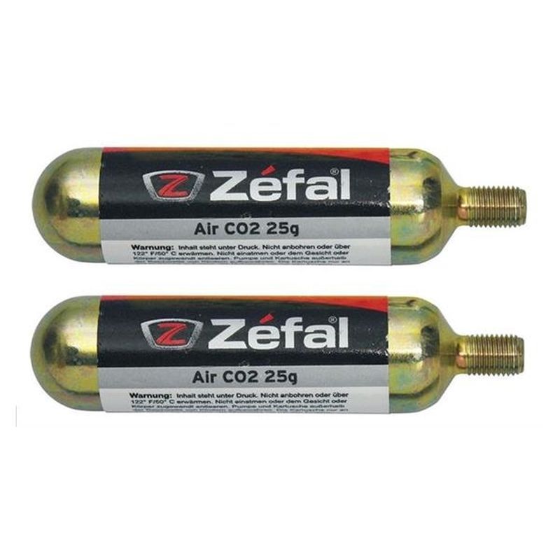 ZEFAL Ersatz-CO2-Patronen von ZEFAL mit 25-g-Gewinde – Packung mit 2 Einheiten - Bild 1 von 1