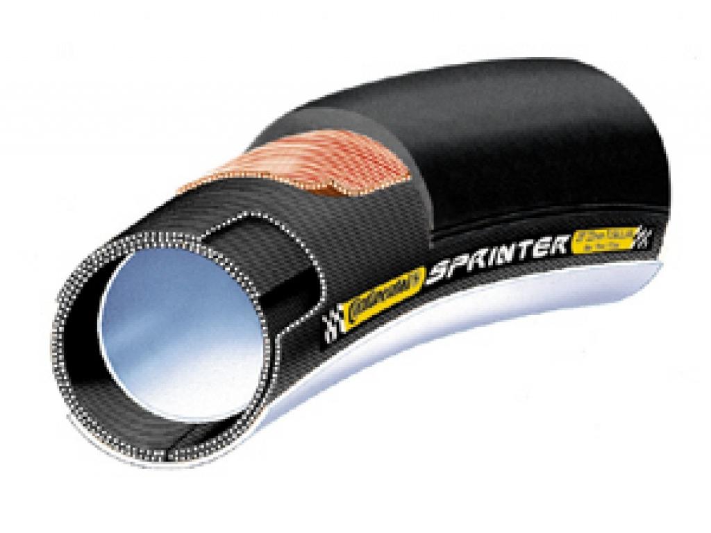 tubular cubierta negro sprinter 25