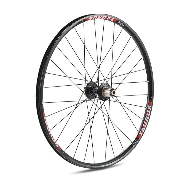 rueda trasera negra eje 12x142 disc-8/9v taurus