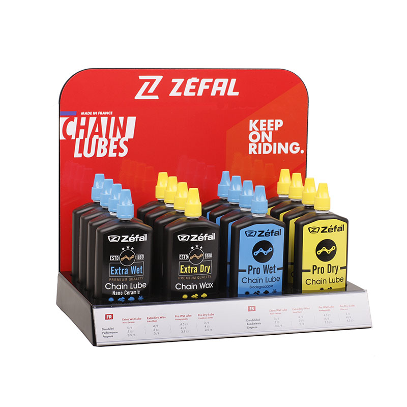 expositor lubricantes de cadena