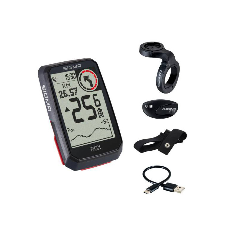 SIGMA Kit ciclocomputador 30 funciones GPS ROX 4.0 HR - Bild 2 von 2