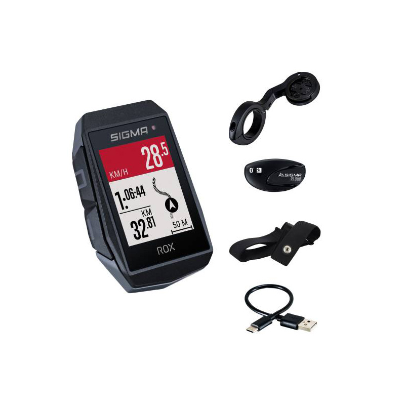 kit ciclocomputador 150 funciones gps rox 11.1 evo hr