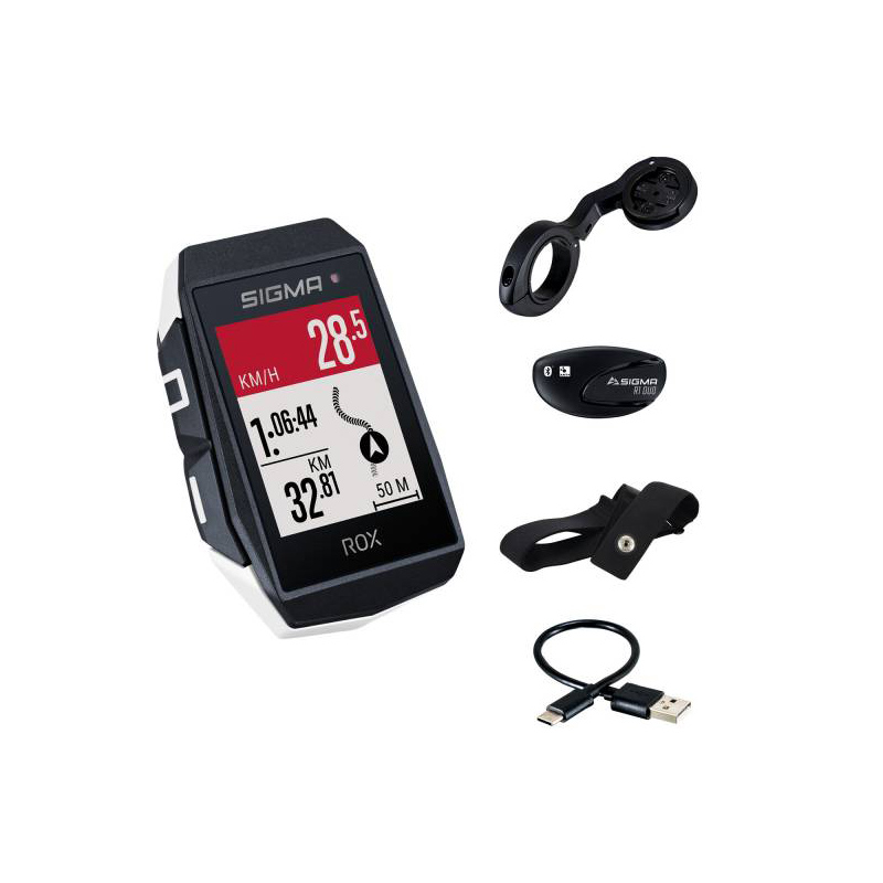 SIGMA Fahrradcomputer-Kit 150 Funktionen GPS ROX 11.1 EVO HR - Afbeelding 1 van 1