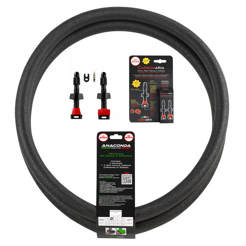 Breakdown Protection Mousse Kit + Coal Valve ANACONDA GRAVEL 700X32-45 CARBONARIA - Picture 1 of 1
