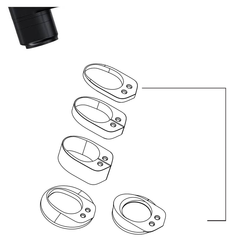 kit espaciadores manillar alanera 10 mm 20 mm