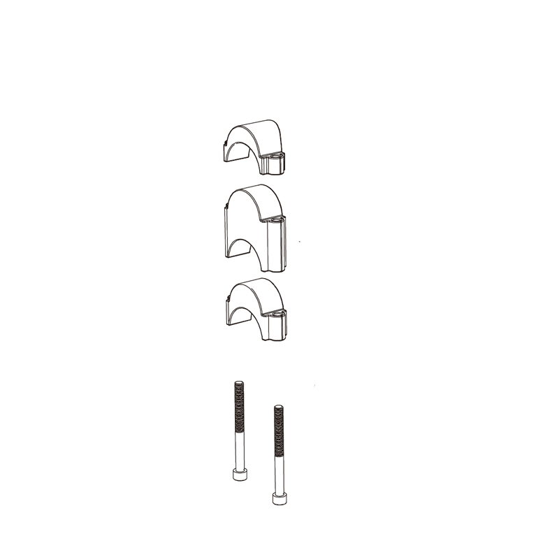 kit espaciadores extensiones manillar parabolica  fastblack (2x10/2x15/2x30 mm)