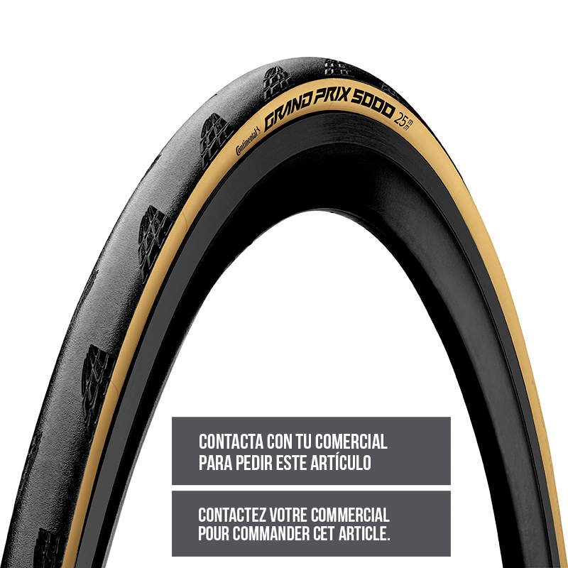 cubierta neumatico bicicleta plegable grand prix 5000 700x28 negro/crema 28-622