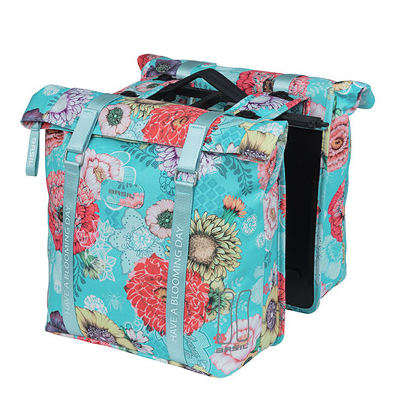 alforjas impermeables poliéster con reflectante  bloom field mik 28-35l 30x15x33 cm