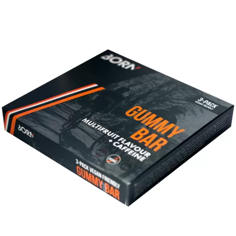 barrita energética con cafeína multifrutas  gummy bar 30 gr (3u)