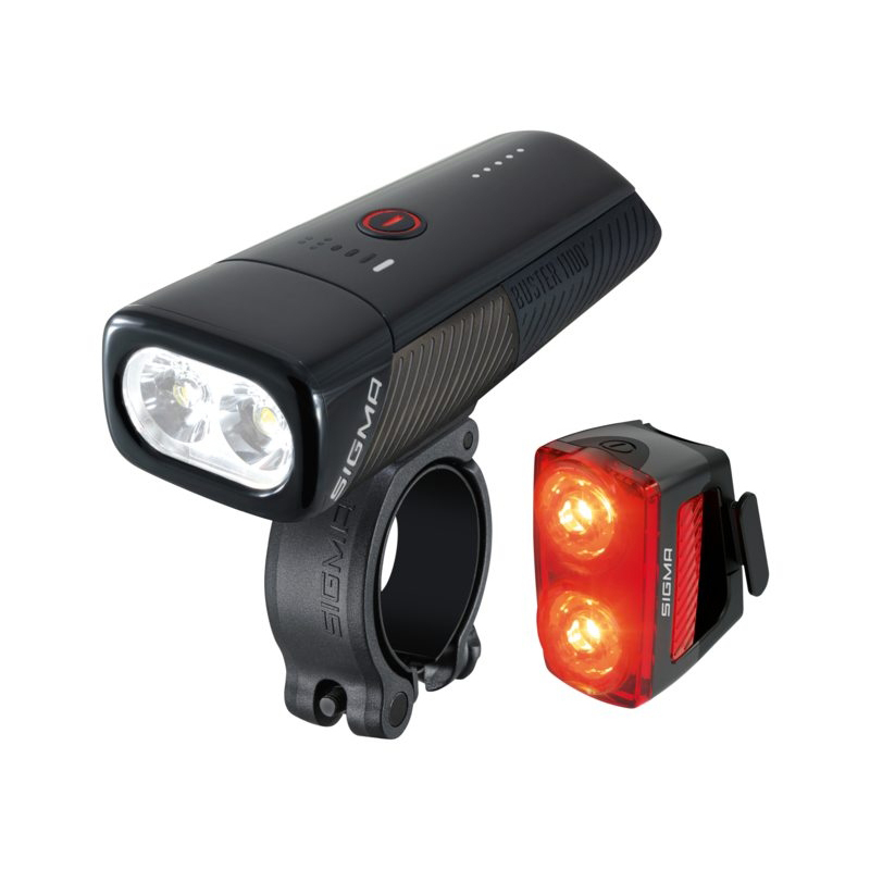 SIGMA Kit luci anteriori e posteriori BUSTER 1100 RL 150 LED USB - Foto 2 di 2