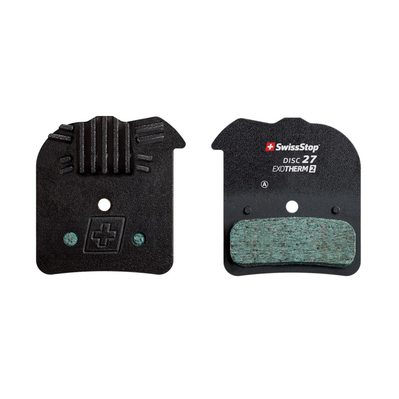 juego pastillas freno acero aleta refrigeración disk 27 exotherm2 shimano/fsa