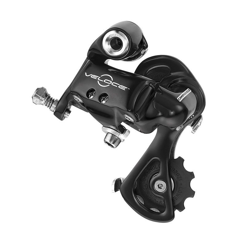 cambio trasero marchas piñones corto negro veloce 10v